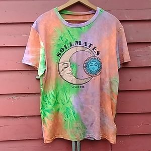 Soulmates Never Die Cosmic Tie-Dye TShirt M